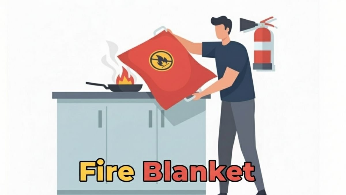Fire Blanket useful for kitchen fire