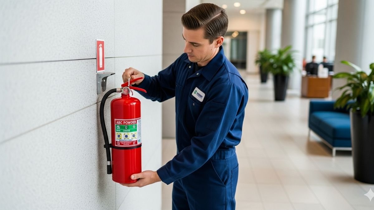 fire extinguisher refill and placed at location 