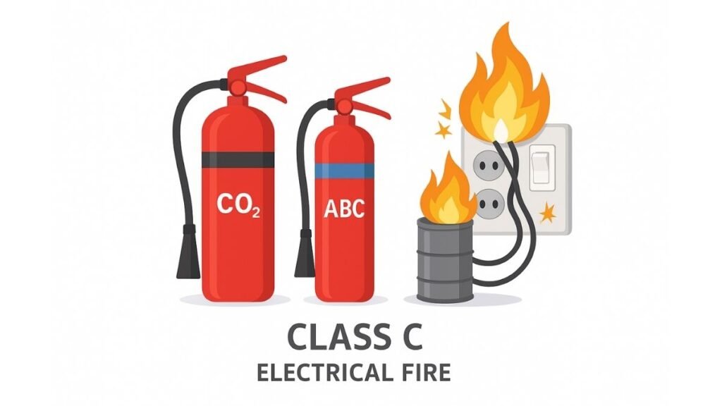 Class C Fire example with electrical short circuit – Aag Kitne Prakar Ki Hoti Hai.