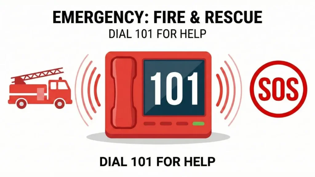 What is Fire Emergency Number India 101 Explanation