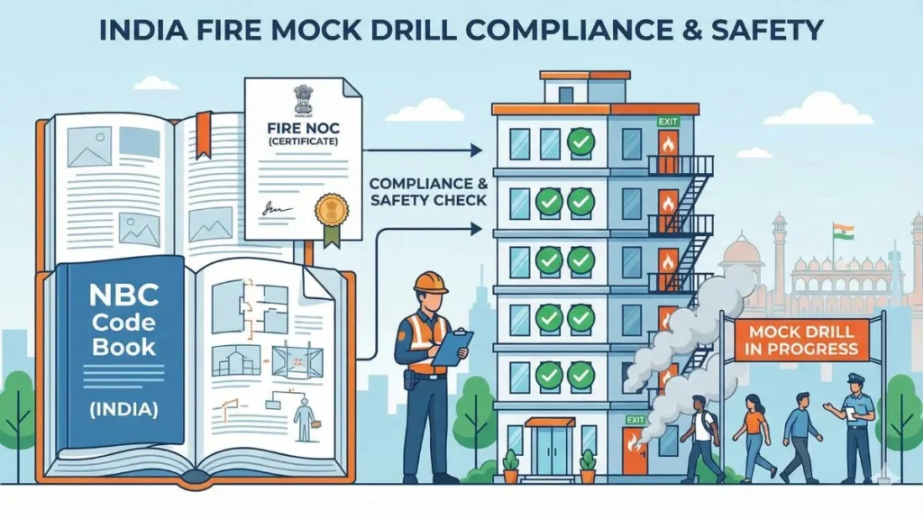 Fire mock drill mandatory in India for fire NOC and safety compliance