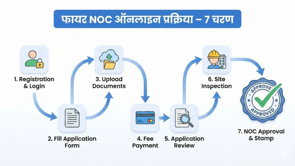 Fire NOC online apply process 7 steps