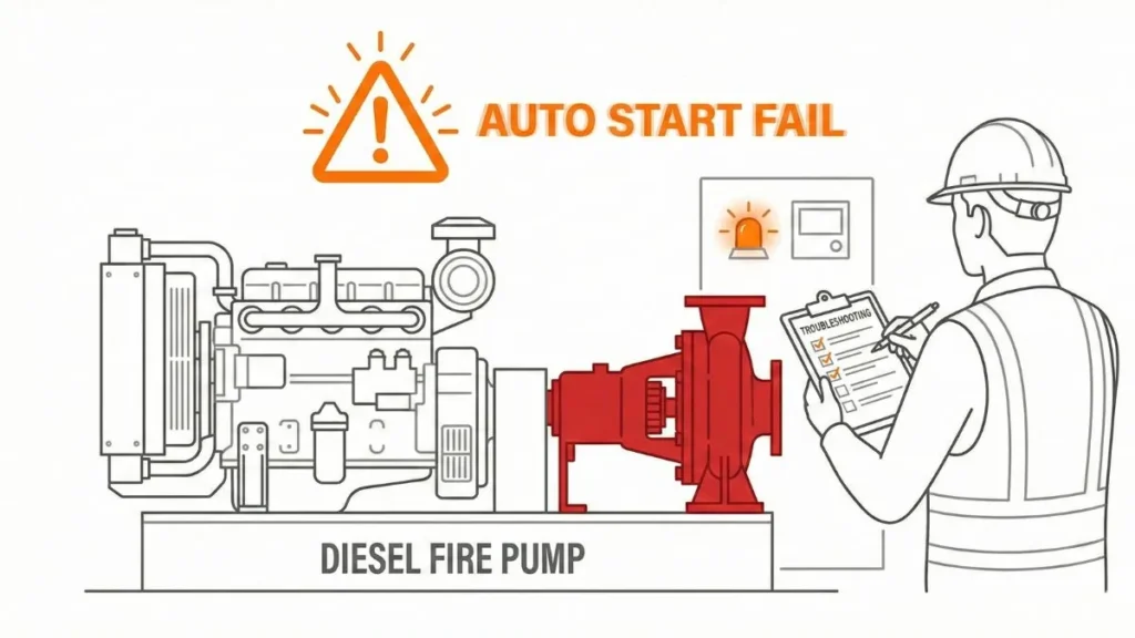 Auto Start Test Failure in Fire Pump – Diesel Pump not Starting