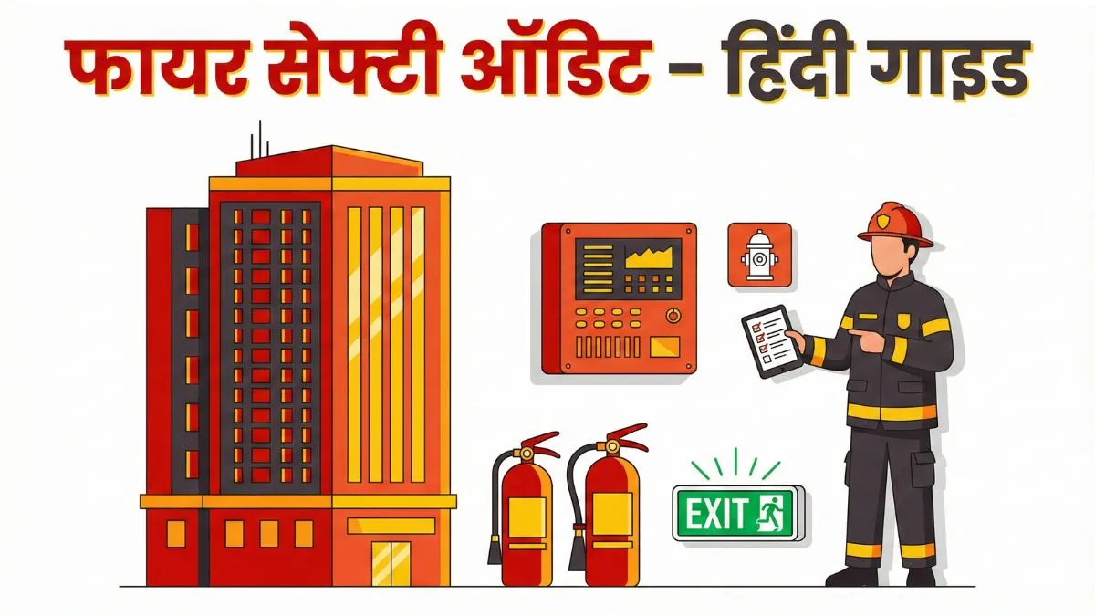 Fire Safety Audit Hindi Guide vector thumbnail for building fire compliance inspection