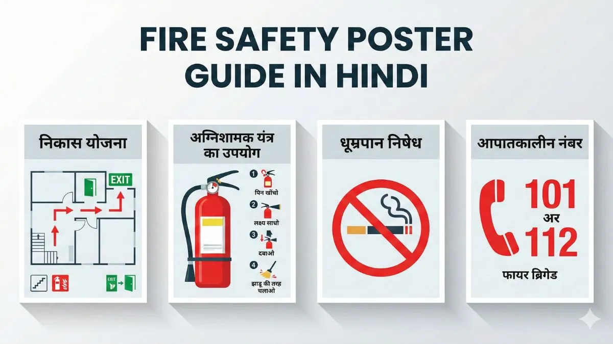 Fire Safety Poster Guide for awareness and training