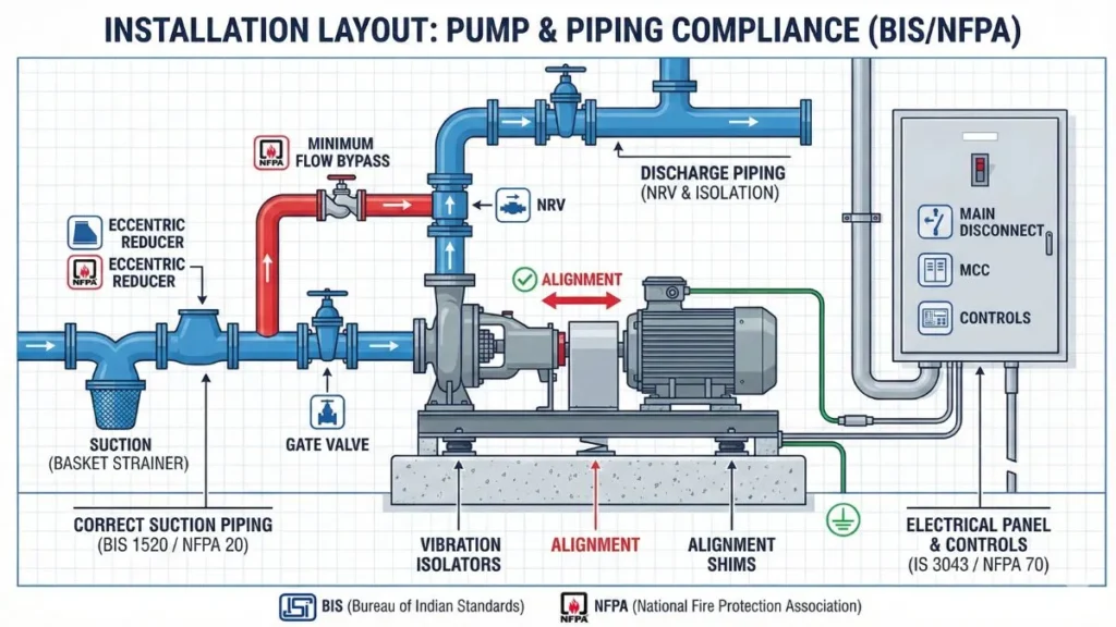 Jockey Pump Installation Requirements as per IS/NFPA Standards