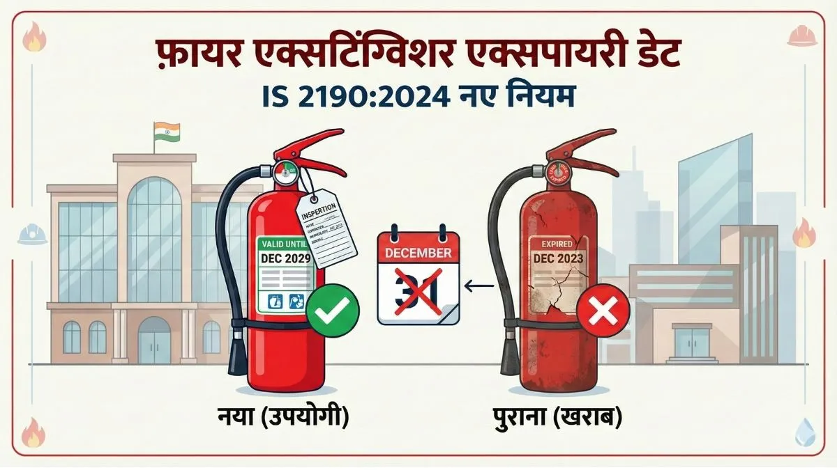 Fire Extinguisher Expiry Date as per IS 2190:2024