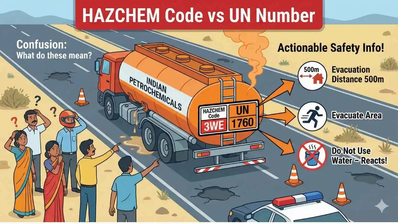 HAZCHEM Code vs UN Number: कौन-सा code accident में जान बचाता है?