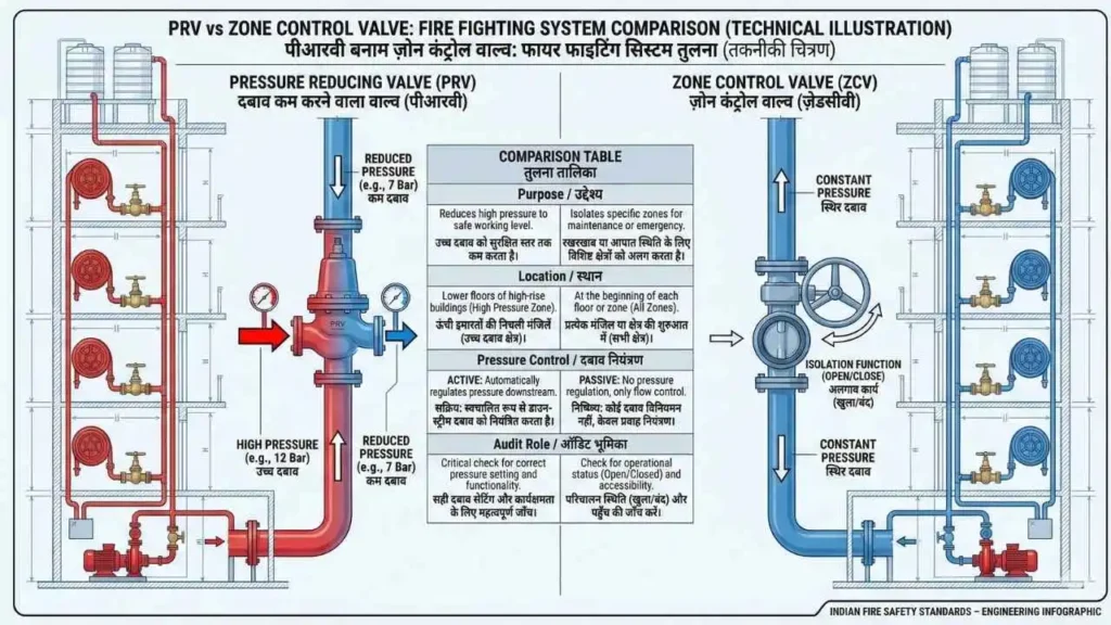PRV in Fire Fighting System aur Zone Control Valve me kya fark hota hai?
