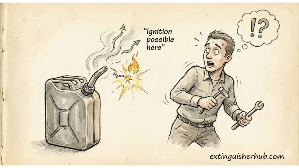 flash point vs fire point difference flash point meaning