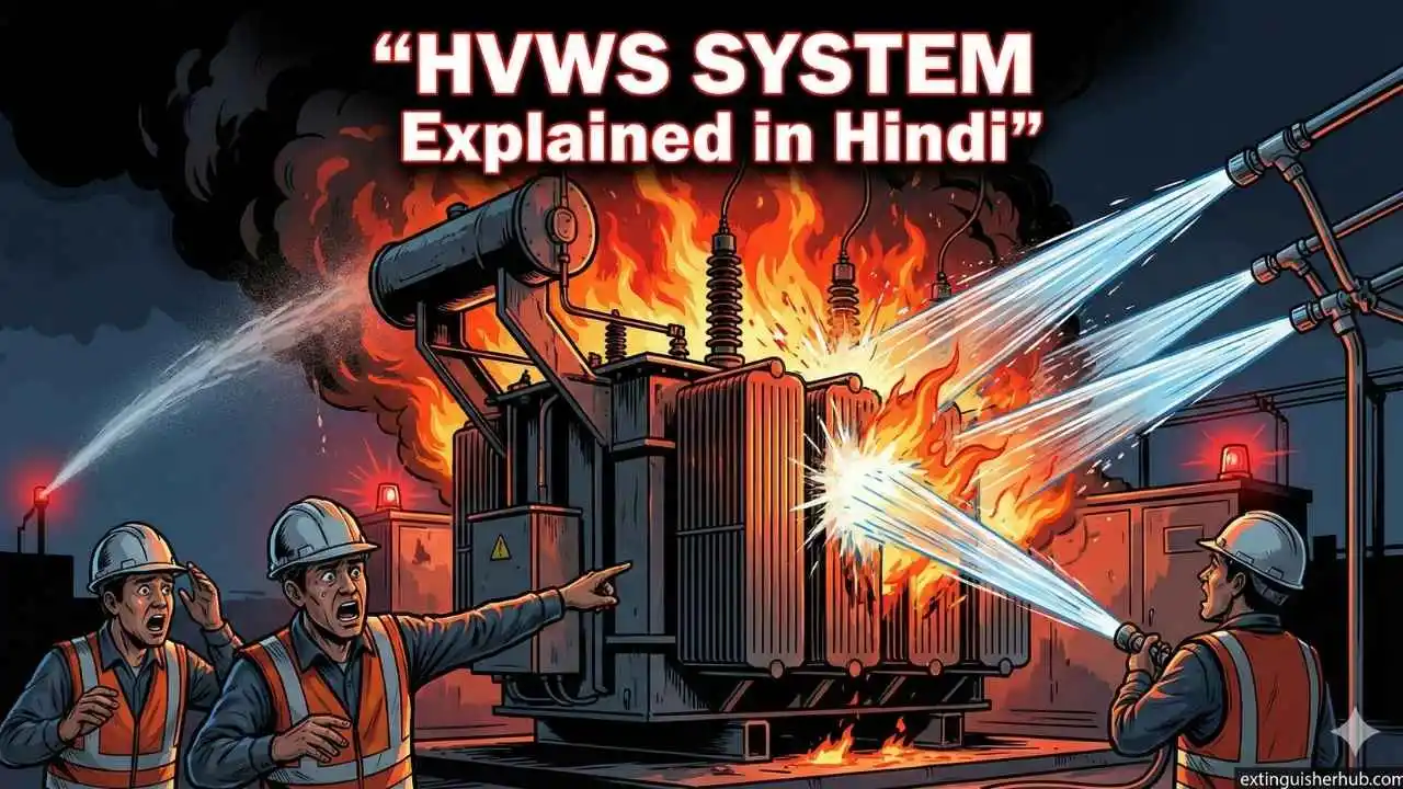 HVWS system explained in Hindi for transformer fire protection