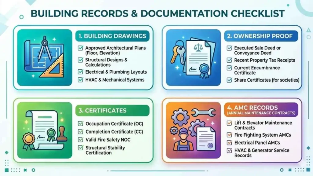 Fire NOC documents required complete checklist and categories