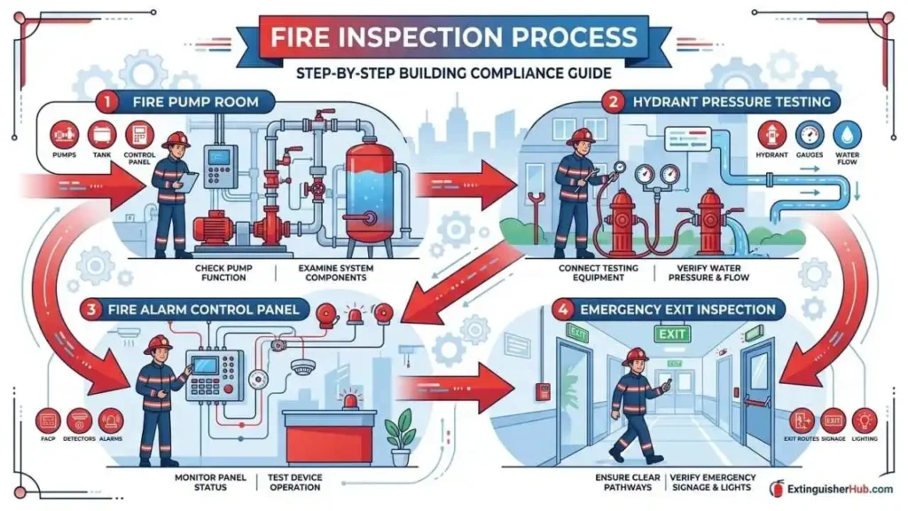 fire noc inspection process building fire safety check