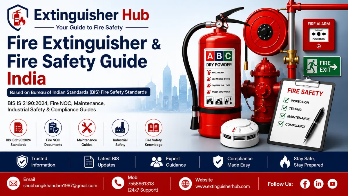 Fire extinguisher India guide based on BIS standards and IS 2190:2024