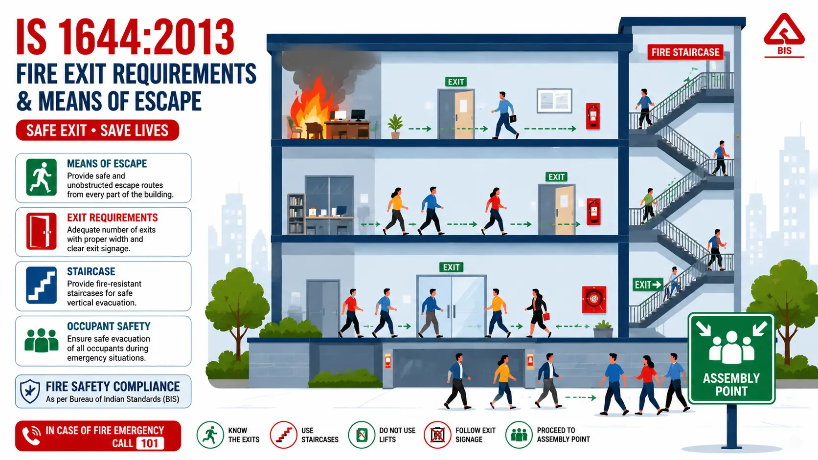 IS 1644 2013 fire exit requirements and means of escape guide